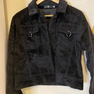 It was only used once it is in perfect condition black color